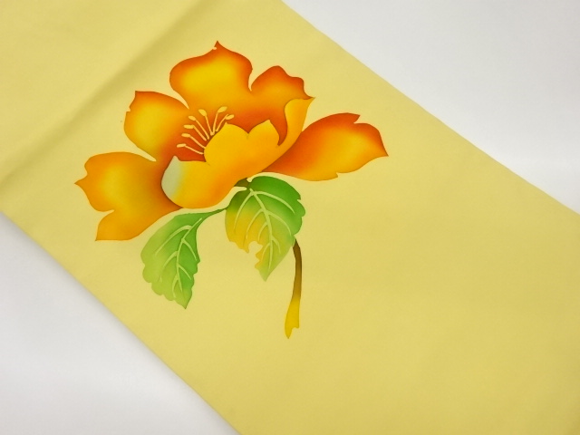 JAPANESE NAGOYA OBI / SHIOZE / FLOWER